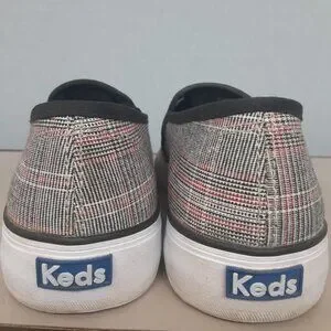 Keds Women's Double Decker Plaid Slip-On Sneakers - Cushiony & Comfy Casual Shoes